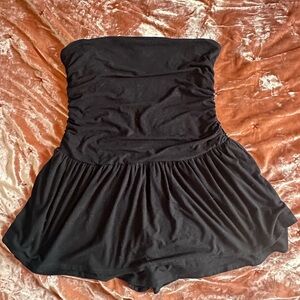 Women’s Garage Black Strapless Mini Dress w/ Shorts